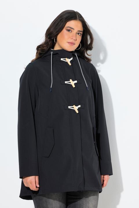 Produktbild Ulla Popken HYPRAR Softshelljacke, wasserabweisend, Knebelknöpfe (62)