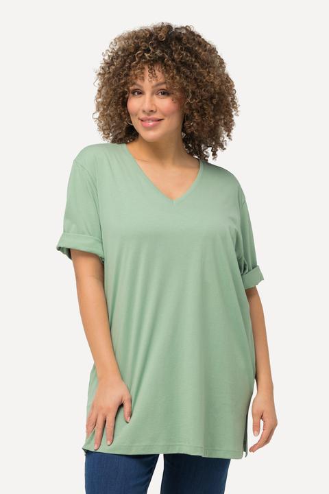 Produktbild Ulla Popken T-Shirt, V-Ausschnitt, Relaxed, Halbarm (46, 48)