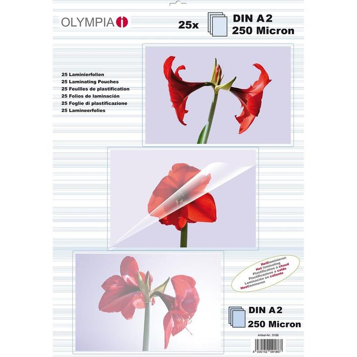 Productafbeelding Olympia Lamineerfolies DIN A2 (A2, 25 Pcs., 250 µm)