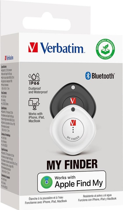 Immagine prodotto Verbatim 1x2 My Finder Coin Bluetooth Item Finder b/n 32134 (iOS)