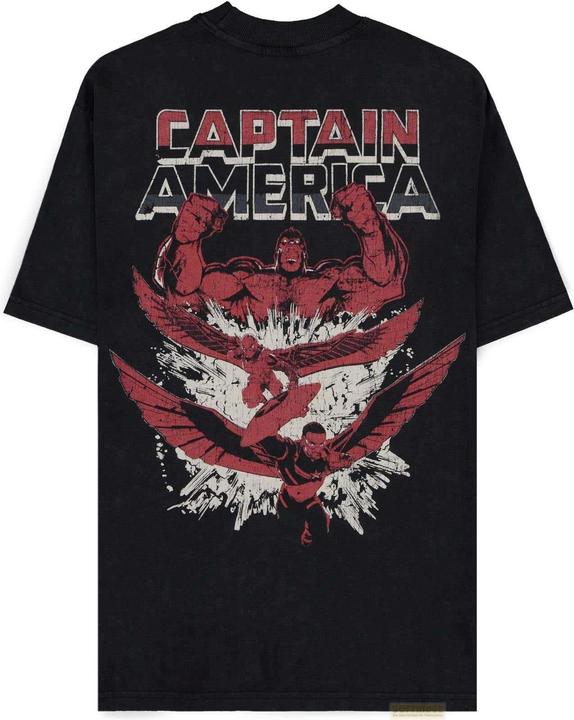 Immagine prodotto Difuzed Captain America - 3 Heroes - Maglietta a maniche corte da uomo - L (L)