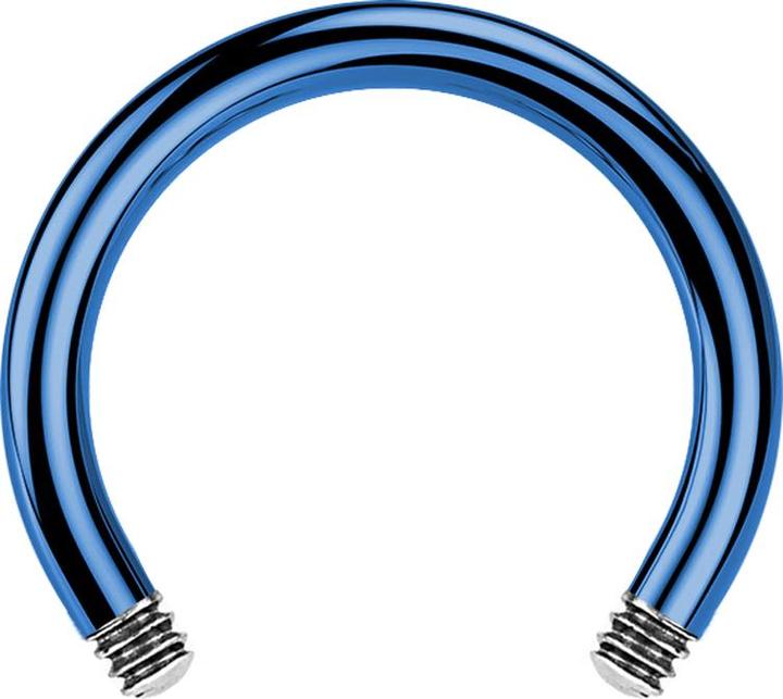 Produktbild Star Piercing Circular Barbell-Stab dunkelblau (Titan, ohne Messing)