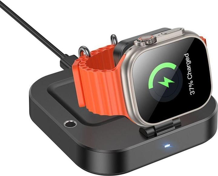Actual product image Hoco ładowarka indukcyjna 3w1 kompatybilna z Apple Watch 3A 5W CQ16A czarna (5 W)
