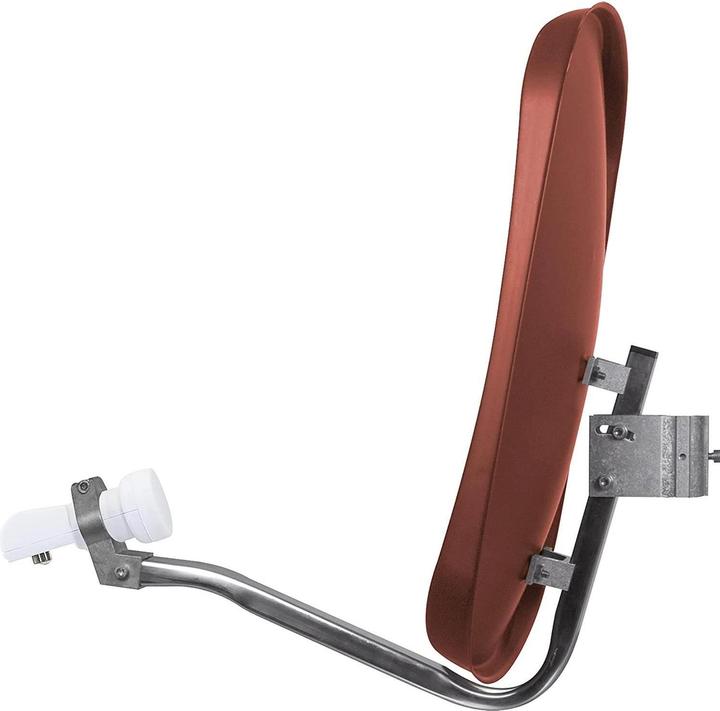Actual product image TechniSat TV Sat DigiDish 45 Twin, Brick Red (Parabolic antenna, 0.70 dB, UKW / MW / LW)