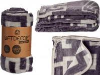 Actual product image Giftdecor blancket gray raschel