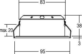 Actual product image Brumberg BRU 12476153 LED recessed 350mA 7W 1800- (400 lm)
