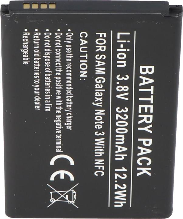 Actual product image AccuCell Battery Samsung Galaxy Note 3, Note III, B800BE, B800BU, with NFC