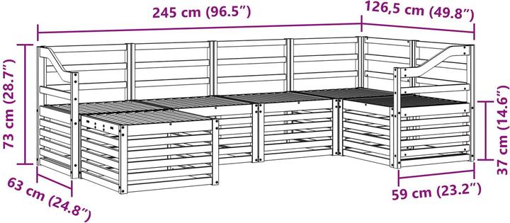 Produktbild vidaXL Outdoor-Sofa