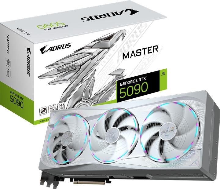 Actual product image Gigabyte AORUS GeForce RTX 5090 MASTER ICE (32 GB)