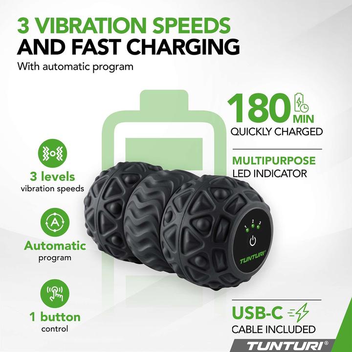 Produktbild Tunturi Massage-Rolle vibrierend