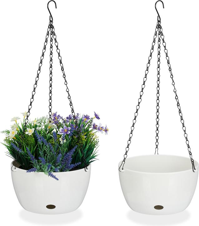 Produktbild Relaxdays 2x Blumenampel (24 cm)