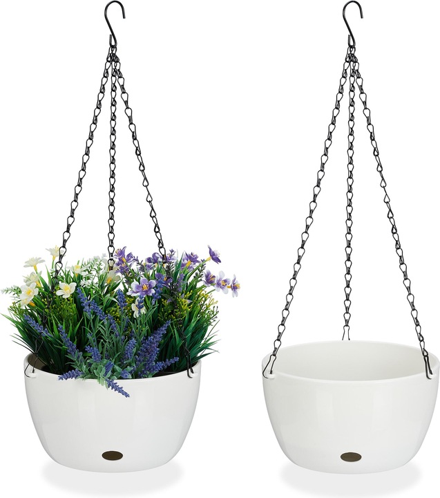Actual product image Relaxdays 2x hanging basket (24 cm)