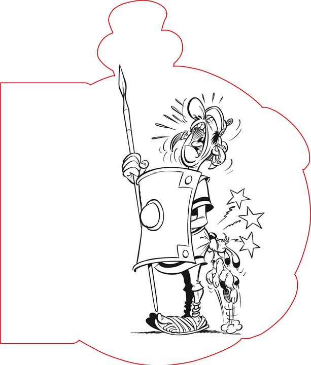 Actual product image Clairefontaine Asterix Colouring Pad