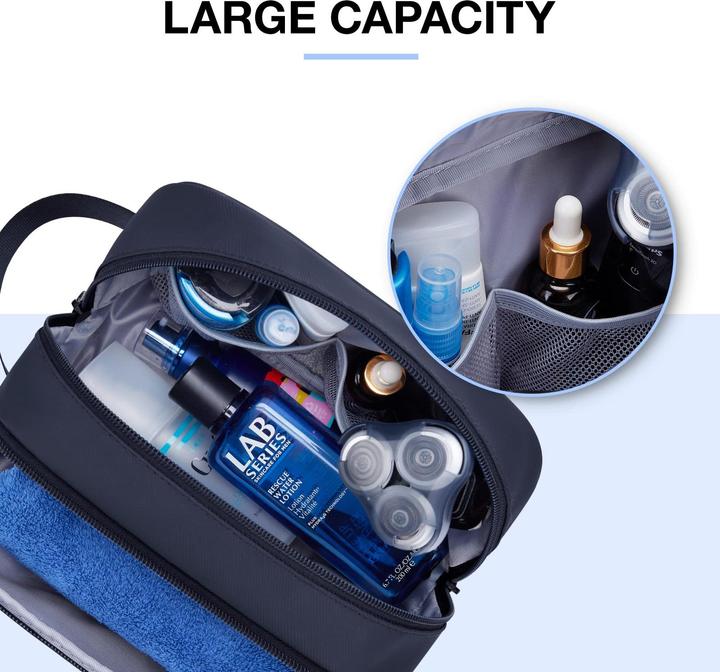 Produktbild Only-Bags.Store Reise-Toilettenbeutel, wasserabweisendes Dopp Kit für Reisen, leichter Rasierbeutel