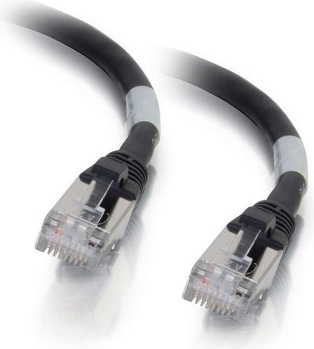 Actual product image C2G Cable / Cat6a Shielded Patch 1.5 m Black (STP, CAT6a, 1.50 m)