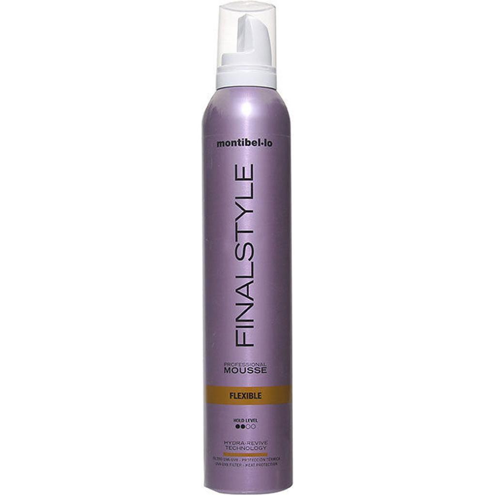 Montibello, Mousse per capelli, Finalstyle Mousse Flessibile 320ml Lilla (Agente schiumogeno)