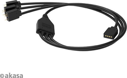 Actual product image Akasa Vegas AR7 ARGB Fan Triple Kit (120 mm, 3 x)