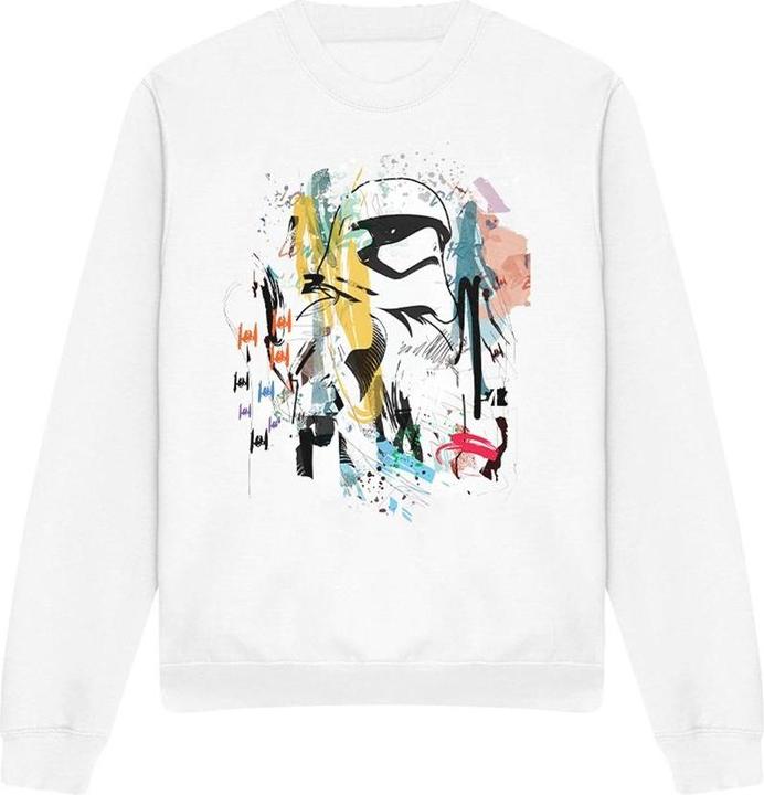Actual product image Star Wars Unisex Adult Stormtrooper Abstract Sweatshirt (L)