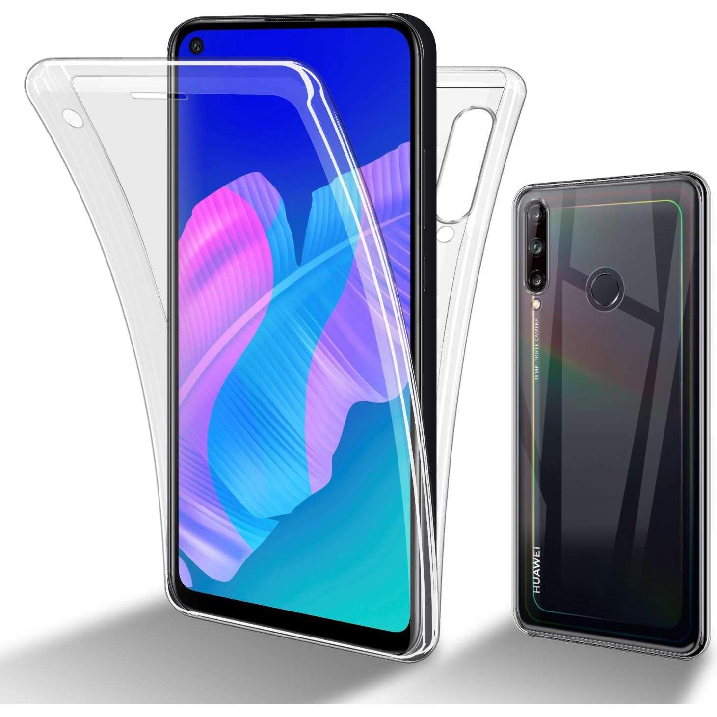 Cadorabo TPU 360 Grad Hülle für Huawei P40 LITE E (Huawei P40 Lite E), Smartphone Hülle, Transparent