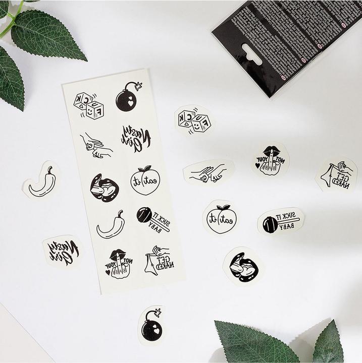 Produktbild Secret play Set Of 10 Spicy Collection Temporary Tattoos