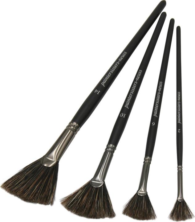 Paintersisters Pinceau éventail soie