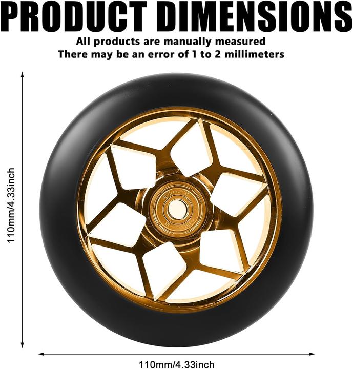 Actual product image Gomety Stunt Scooter Ersatzräder 110 mm