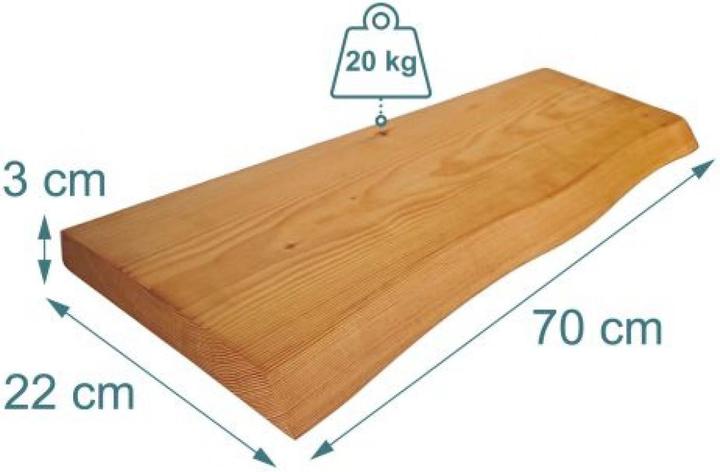 Produktbild Relaxdays Wandregal (70 x 22 x 3 cm)