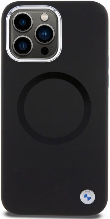 Produktbild BMW BMHMP15XSILBK2 iPhone 15 Pro Max 6.7" czarny/black Signature Liquid Silicone MagSafe (Apple iPhone 15 Pro Max)