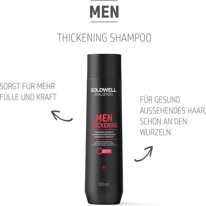 Image du produit Goldwell Dualsenses Men SHAMPOOING ÉPAISSISSANT (300 ml, Shampoing liquide)