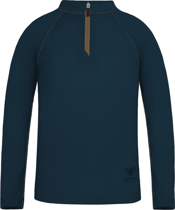 Produktbild Normani Kinder Merino Langarm mit 1/4 Zipper Nyapari - 9545 (122, 128)