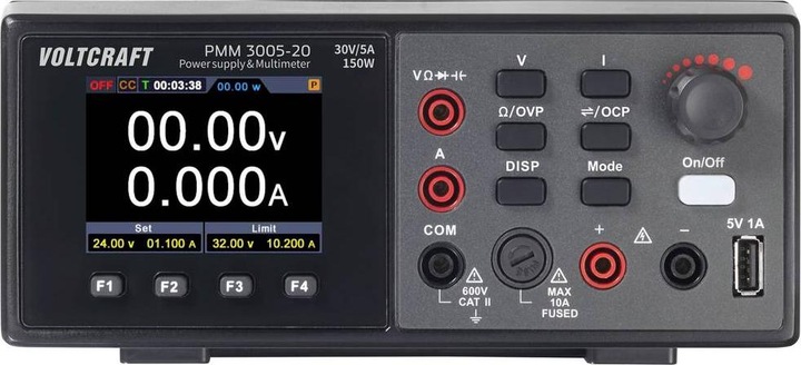 Immagine prodotto Voltcraft PMM 3005-20 Multimetro e alimentatore digitale CAT II 600 V (C (CAT II 600V)