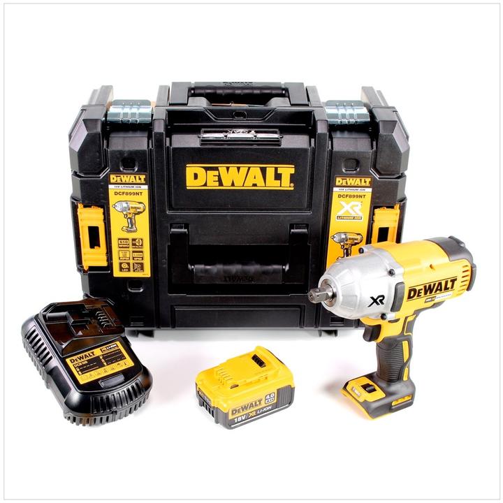 Produktbild DeWalt DCF 899 M1 Akku Schlagschrauber 18V 1/2" 950Nm Brushless Kugelrastung + 1x Akku 4,0Ah + Ladeg (Akkubetrieb)