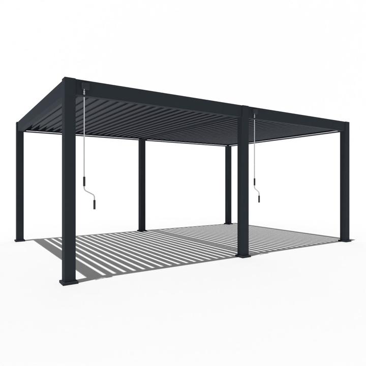 Produktbild Weide Pergola Deluxe Plus 4x6m mit Lamellendach Anthrazit (400 cm, 600 cm)