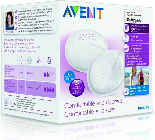Actual product image Philips Avent Nursing pads (30x)