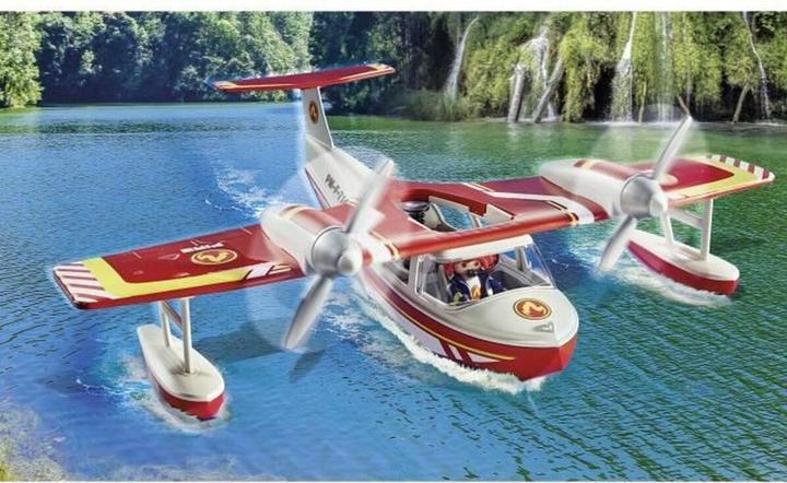 Image du produit Playmobil Avion de pompier avec fonction d'extinction (71463)