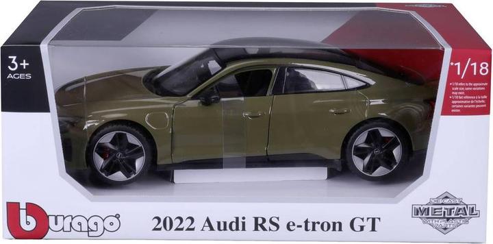 Actual product image Bburago Audi RS e-tron GT 2022, tactical green 1:18 model car