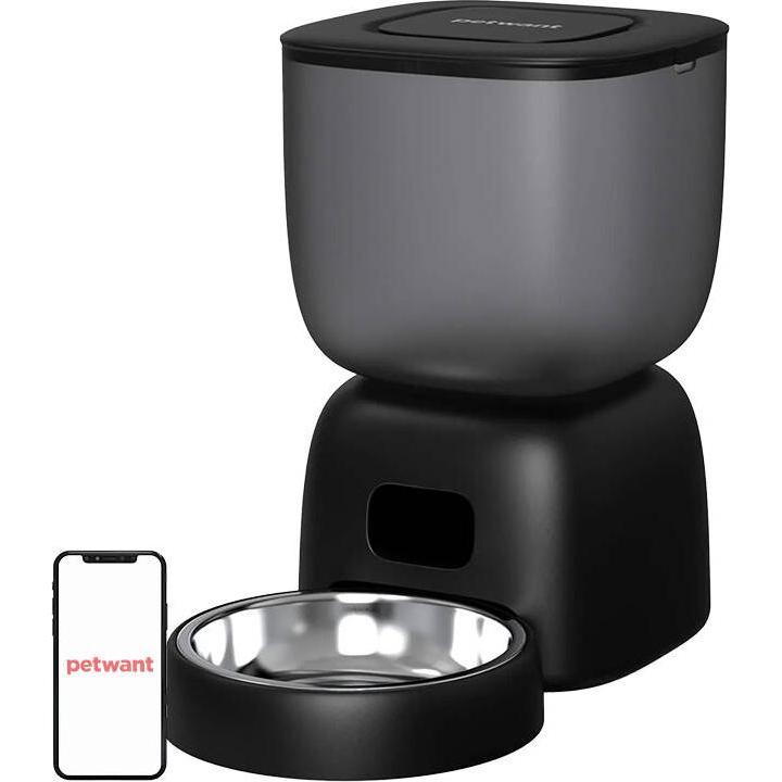 Marka Niezdefiniowana Petwant F14 WIFI Automatic Feed Dispenser Black, Futternapf