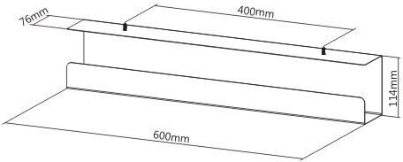 Produktbild Ergowork Steel Cable Rack -johtokouru, valkoinen
