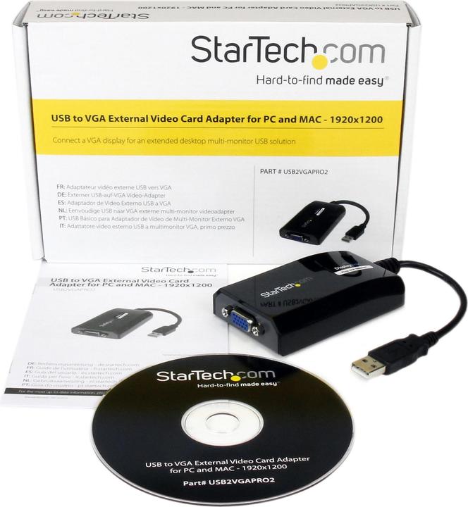 Produktbild StarTech USB zu VGA Adapter (USB-A, 7.80 cm)