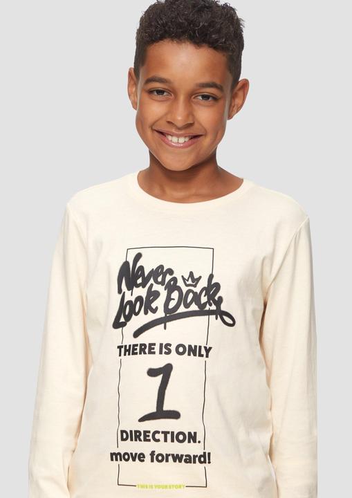 Produktbild S.Oliver T-Shirt Langarmshirt mit Schriftprint (170, 176)