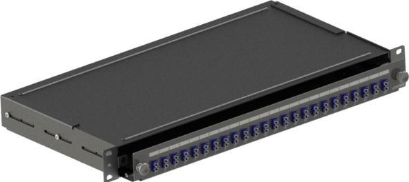 Telegärtner Leviton, Optisches Fach 1U, 24 SC Duplex