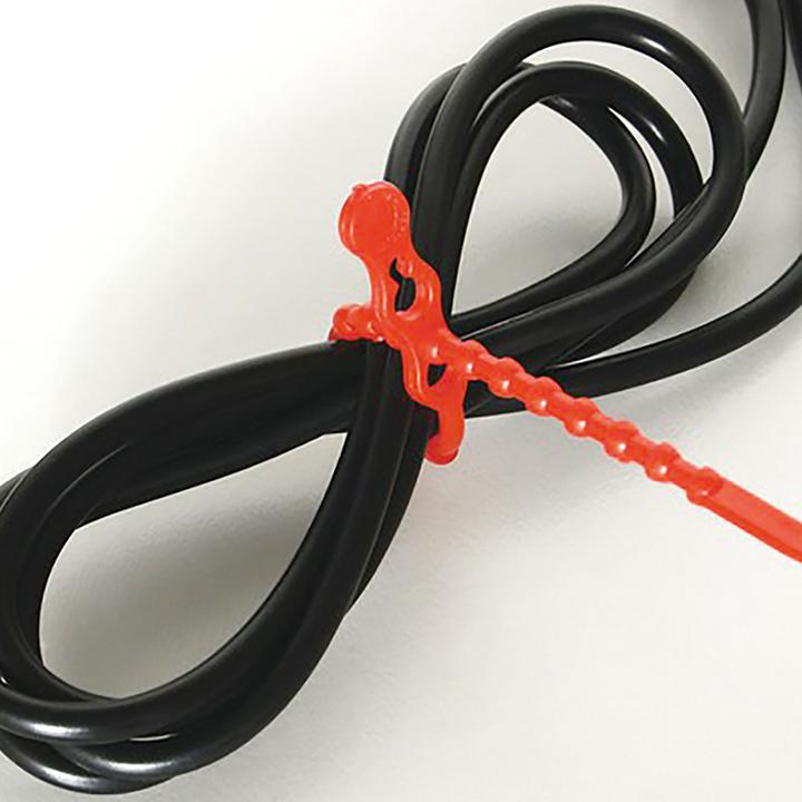 Immagine prodotto Steffen Nastro di riapertura rosso, lunghezza 120mm, PU 100 pezzi. (Nastro per nodi, 120 mm, 100 pz.)