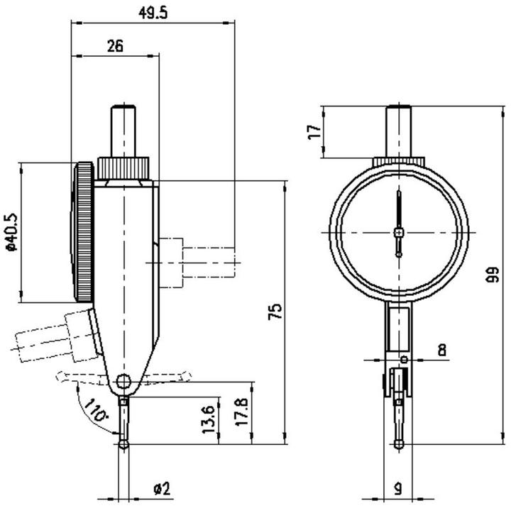 Image du produit Mahr Indicateur à levier Martest 800