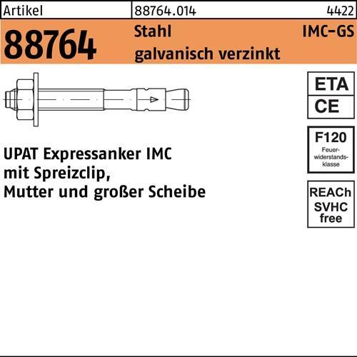 Immagine prodotto Upat Ancora Express R 88764 IMC 16/200/320 GS Acciaio zincato (10 pz.)