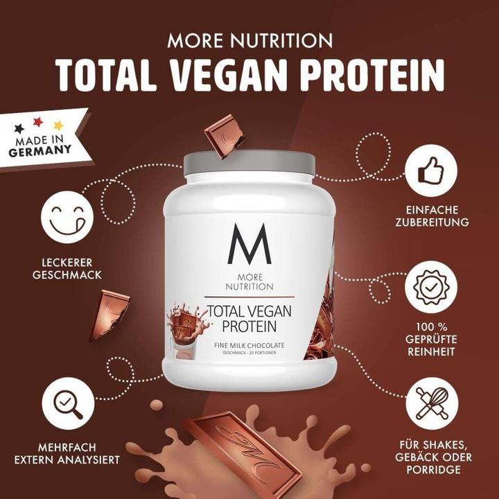 Actual product image More Nutrition Total Protein (Milk Chocolate, 1 x, 600 g)
