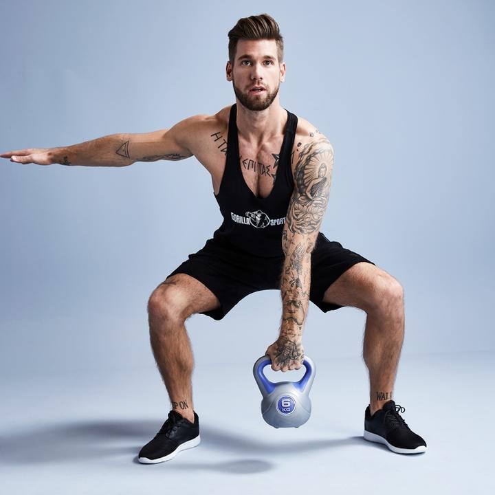 Produktbild Gorilla Sports Kettlebell Stylish (1 x 8 kg, 1 x 4 kg, 1 x 20 kg, 1 x 3 kg, 1 x 18 kg, 1 x 6 kg, 1 x 12 kg, 1 x 16 kg, 1 x 10 kg, 1 x 14 kg)