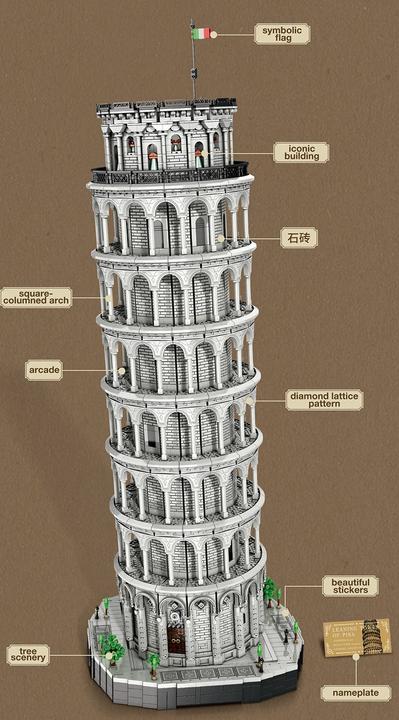 Image du produit ReoBrix Schiefer Turm von Pisa