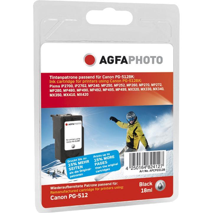 AGFAPHOTO, Druckerpatrone, Apcpg512b (BK)