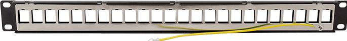 Immagine prodotto LogiLink Modulares 24-Port Cat.6A Keystone Patchpanel, 1 HE, 19" Einbau, PrimeLine