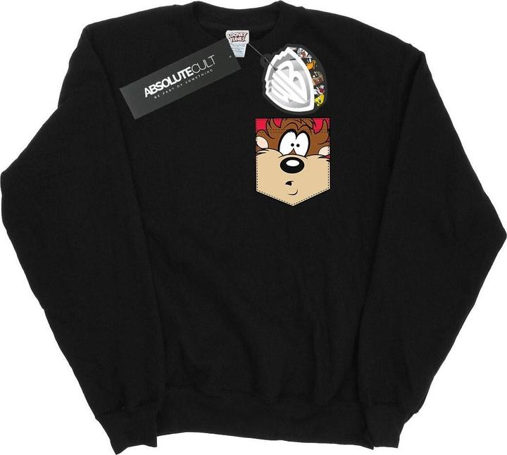 Image du produit Looney Tunes - Sweat TASMANIAN DEVIL FACE FAUX POCKET - Homme (M)